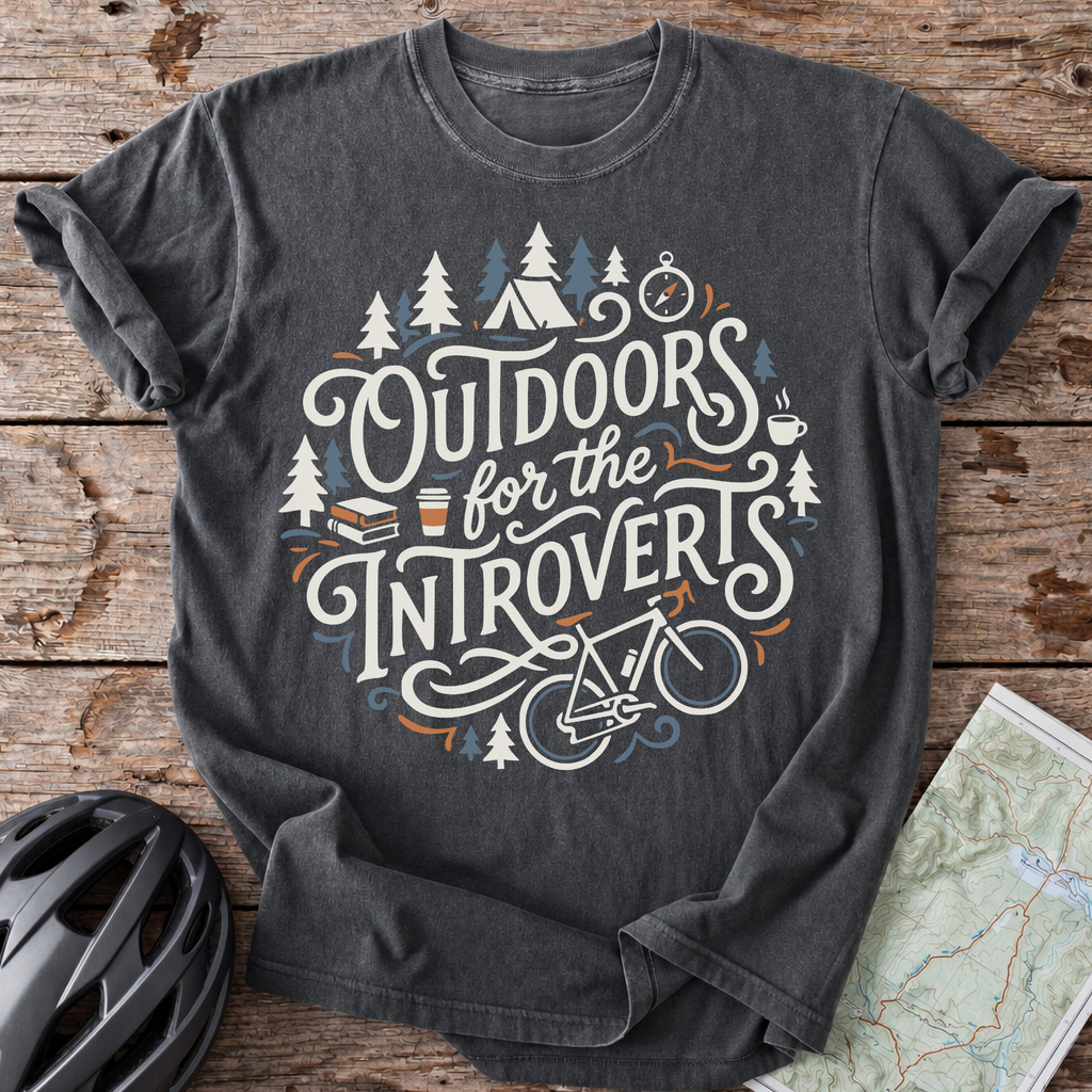 Outdoors For Introverts T-shirt